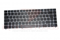 Teclado Asus EeePC 1201 U20 UL20 BLACK FRAME Brasileiro