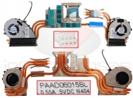 MSI GE72VR Heatsink com Fan Esq. e Dir.