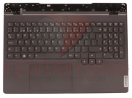 Teclado Lenovo Legion 5 15ARH7H Com Backlight Com Top Cover CINZA ESCURO