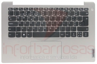 Teclado Lenovo IdeaPad 1 14ALC7 Sem BackLight Sem Finger Print Com Top Cover GREY