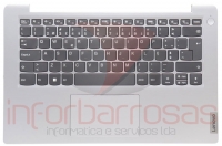 Teclado Lenovo IdeaPad 1 14IGL7 Sem Finger Print Com Top Cover GREY
