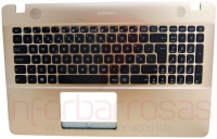 Teclado Asus F541UV-56B92PB3 Com Topcover Sem Odd GOLD