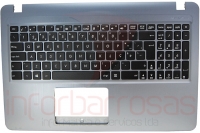 Teclado Asus F540YA-E2AR2CB1 Sem ODD Com Top Cover SILVER