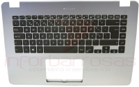 Teclado Asus F505BA Com Top Cover SILVER