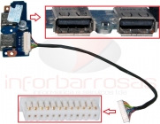 Samsung NP-Q530 USB and Power Button Board