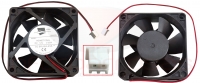 Fan DC12V 0.35A Conetor 2 pinos 70x70x25mm