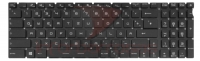 Teclado MSI GE76 Raider 11UH-432NEU Black com Backlight Sem Topcover