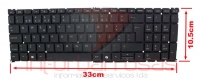 Teclado HP ZBook Fury 16 G9 Backlight Sem Top Cover 33X10.5CM