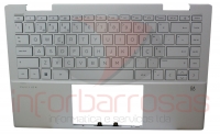 Teclado HP 14-DY0011np Com Top Cover NATURAL SILVER