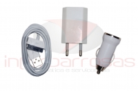 Transf. Compativel Apple  iPAD, iPAD  iPHONE(Carro, Usb, Parede)